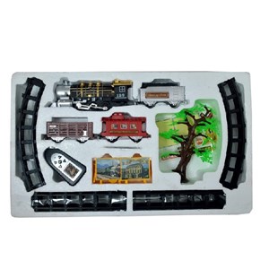 قطار اسباب بازی کنترلی بزرگ دودزا 35 تکه Remote Control Train _ماشین اسباب بازی